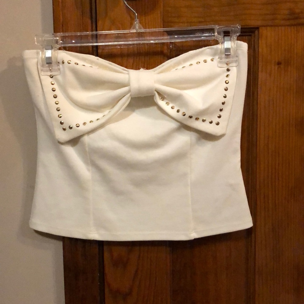 Crop top with bow